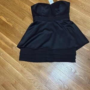 BCBG Generation Elegant Black Strapless Dress
